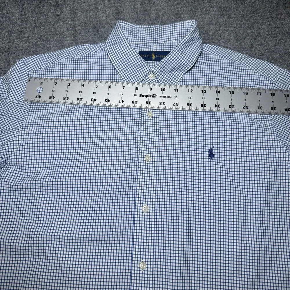 Polo Ralph Lauren Button Down Shirt Plaid Checkered Men XL Long Sleeve Lot of 2